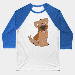 Cute Cartoon Four-legged Friend Baseball T-Shirt